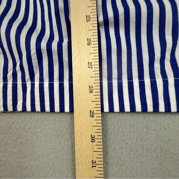 Talbots Shirt Women's‎ Medium Long Sleeve Pullover Stripe Blue White - Picture 9 of 9
